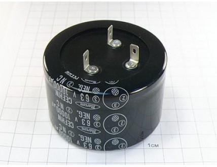 Конденсатор 10000мкФ 63В 65x40