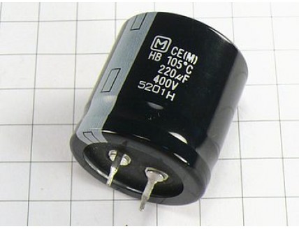 Конденсатор 220мкФ 400В 30x30 105°C