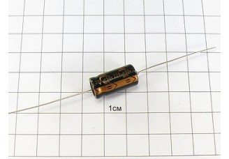 220мкФ 50В (10х21,акс.) 105°C