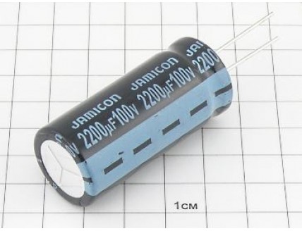 Конденсатор 2200мкФ 100В 22x50 105°C