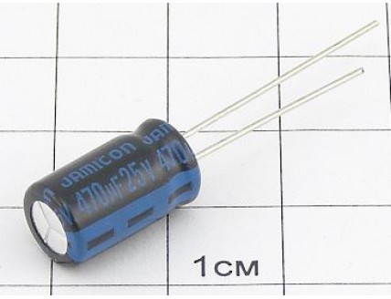 Конденсатор 470мкФ 25В 8x14 105°C