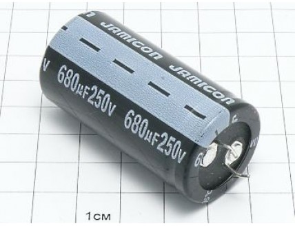 Конденсатор 680мкФ 250В 25x50 105°C