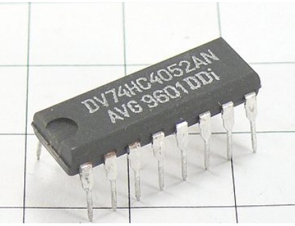 Микросхема IN74HC4052AN