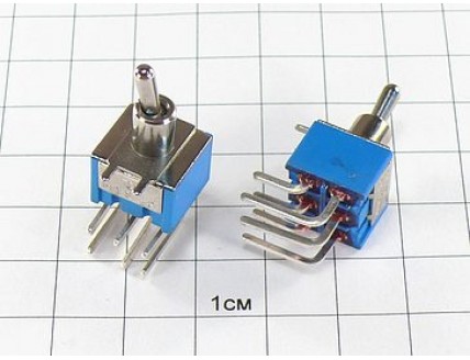 Тумблер MTS-203-C3/BL