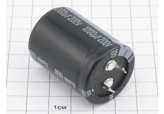 Конденсатор 1000мкФ 200В 30x40 105°C