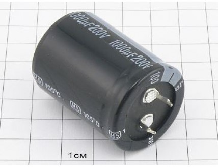 Конденсатор 1000мкФ 200В 30x40 105°C