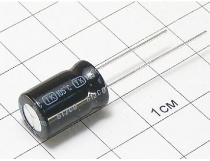 Конденсатор 10мкФ 350В 10x16 105°C