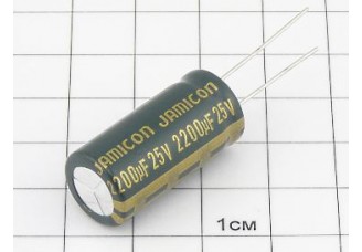Конденсатор 2200мкФ 25В 13x26 105°C
