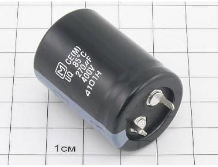 Конденсатор 270мкФ 400В 25x35