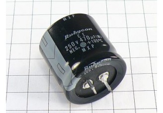 Конденсатор 470мкФ 250В 30x30 105°C