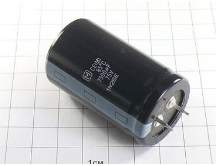 Конденсатор 7500мкФ 75В 30x50