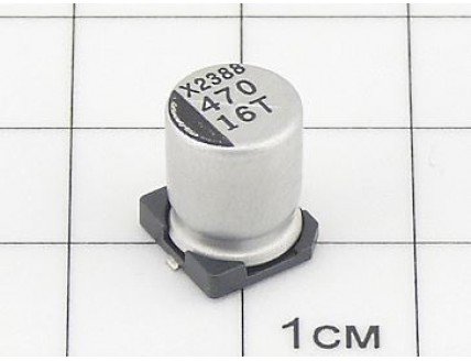 ЧИП 470мкФ 16В (8х10) 105°C