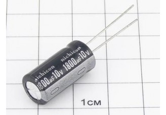 Конденсатор 1800мкФ 10В 10x21 105°C