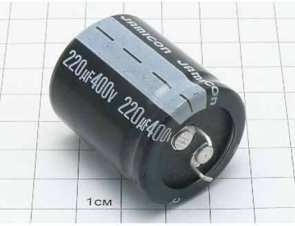 Конденсатор 220мкФ 400В 30x35 105°C