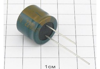 Конденсатор 2200мкФ 16В 18x16 105°C