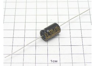 470мкФ 16В (10х16,акс.) 105°C