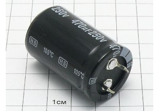 Конденсатор 470мкФ 250В 25x40 105°C