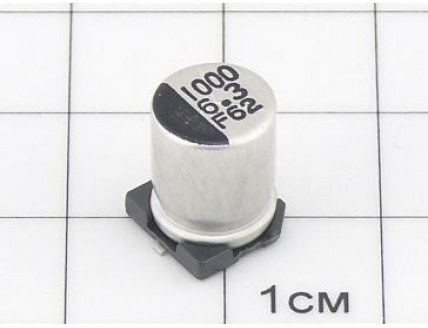 ЧИП 1000мкФ 6.3В (8х10.2) 105°C