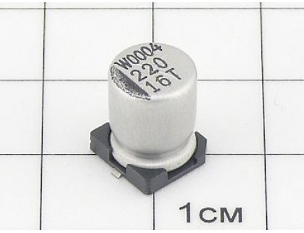 ЧИП 220мкФ 16В (8х10) 105°C