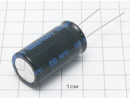 Конденсатор 100мкФ 400В 18x35 105°C