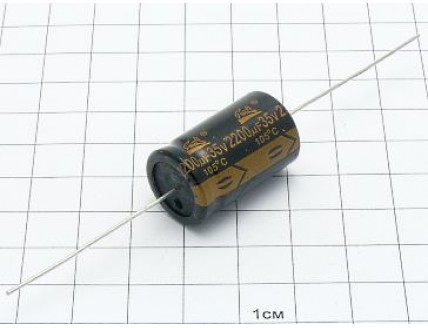 2200мкФ 35В (16х28,акс.) 105°C