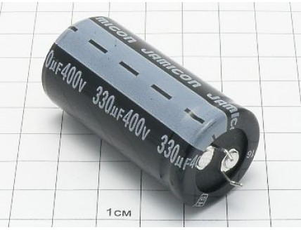 Конденсатор 330мкФ 400В 25x50 105°C