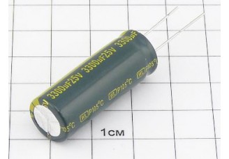 Конденсатор 3300мкФ 25В 13x35 105°C