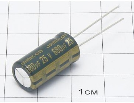 Конденсатор 680мкФ 25В 10x20 105°C