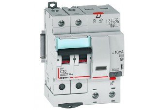Дифференциальный автомат 2-пол. 10A 10mA тип АС DX3 Legrand