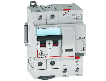 Дифференциальный автомат 2-пол. 10A 10mA тип АС DX3 Legrand