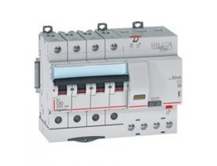 Дифференциальный автомат 4-пол. 40А 30mA тип AC DX3 Legrand