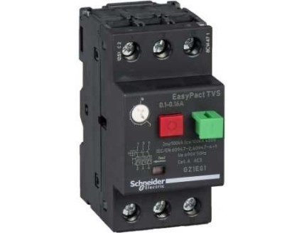 Автомат защиты двигателя 0,1-0,16A GZ1E Schneider Electric