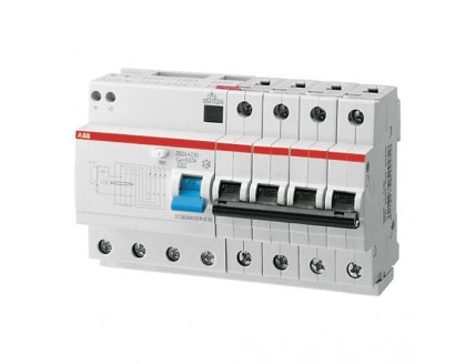Дифференциальный автомат 4-пол. 63А C 30mA тип AC 6kA 8-мод. ABB