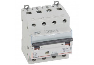 Дифференциальный автомат 4-пол. 16А 300mA тип A DX3 Legrand