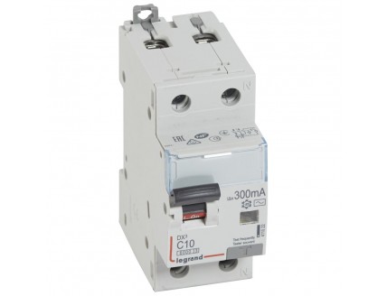 Дифференциальный автомат 1пол.+N 10А 300mA тип AC DX3 Legrand