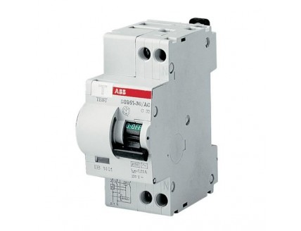 Дифференциальный автомат 1-пол+N 32A C 30mA тип АC 4.5kA ABB