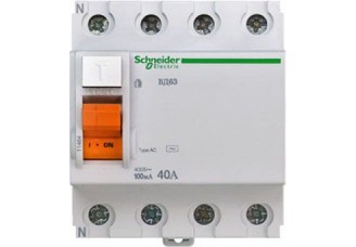 Устройство защитного отключения 4-пол. 40А 100мА тип АС Domovoy Schneider Electric
