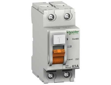 Устройство защитного отключения 2-пол. 63А 300мА тип АС Domovoy Schneider Electric