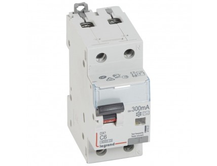 Дифференциальный автомат 1пол.+N 6А 300mA тип AC DX3 Legrand