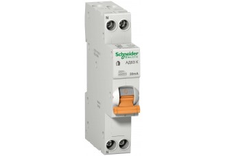 Дифференциальный автомат 1пол.+N 20А 30мА 4,5kA K Domovoy Schneider Electric