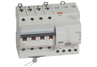 Дифференциальный автомат 4-пол. 63А 300mA тип AC DX3 Legrand