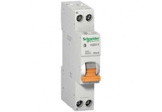 Дифференциальный автомат 1 полюс +N 16А 30ма 4,5ka K Domovoy Schneider Electric