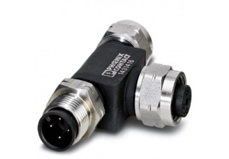 Т-образный распределитель для шинных систем SAC-4P-M12T/2XM12 FF VA Phoenix Contact