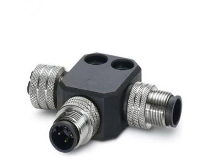 Т-образный распределитель для шинных систем SAC-M12T/2XM12 PBDP Phoenix Contact