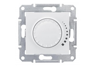 Светорегулятор поворотно-нажимной 25-325ВА (R+RС) белый Sedna