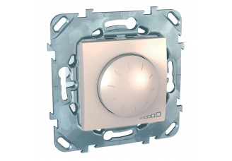 Светорегулятор поворотно-нажимной Unica 40-400Вт/ВА (R+RL) слоновая кость