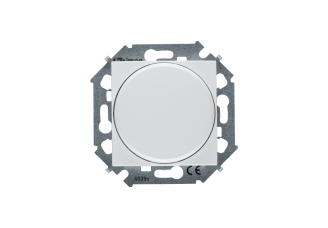 Светорегулятор поворотно-нажимной электронный переключатель 500Вт 230В белый Simon 15