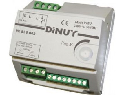 Светорегулятор для люм.ламп с ЭПРА 100мА, 10А на DIN-рейку Dinuy