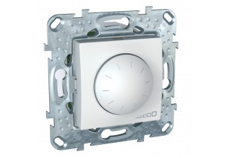 Светорегулятор поворотно-нажимной 40-1000Вт/ВА (R+RL) белый UNICA