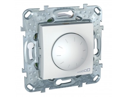 Светорегулятор поворотно-нажимной 40-1000Вт/ВА (R+RL) белый UNICA